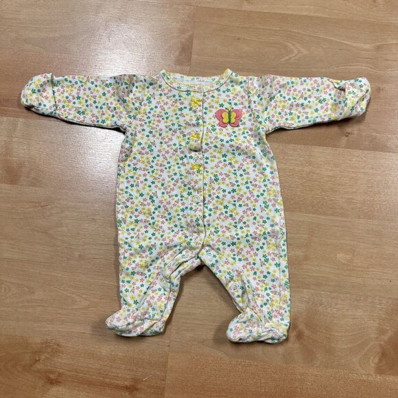 Carters 3-Piece Baby Girl Footie Pajamas Bundle Size Newborn - Picture 7 of 11